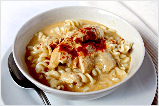 chicken with creamy sauce recipe with step by step picture tutorial, chicken paprikash recipe