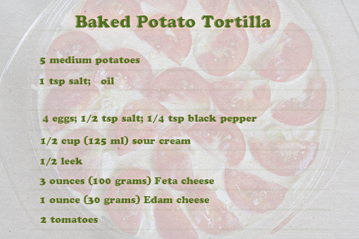 baked potato tortilla recipe with step-by-step images