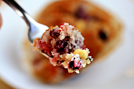 mixed berry muffins with white chocolate chunks recipe with step-by-step images