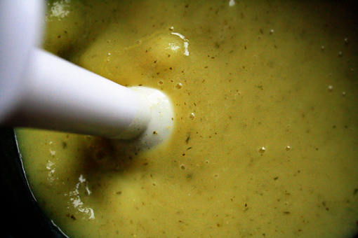 potato soup with celery and basil recipe with step-by-step images