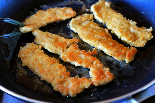 crispy chicken fingers recipe with step by step pictures