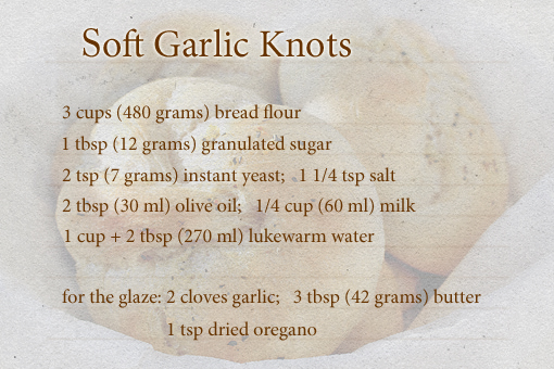 oft garlic knots recipe with step by step pictures, soft buns, homemade buns, ingredients