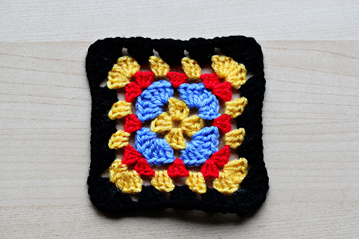 crochet granny squares free pattern