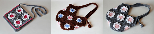crochet flower purse pattern