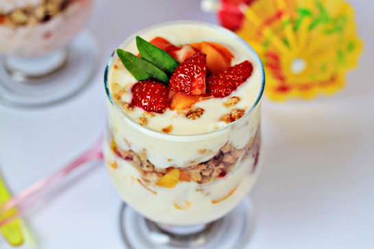 fruit yogurt parfaits recipe with step by step pictures