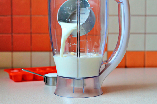 banana-milkshake-step-by-step-picture-recipe, add the milk