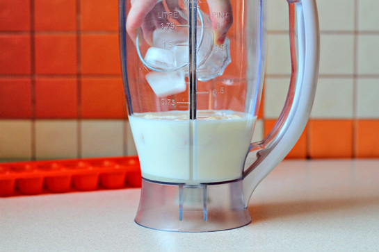 banana-milkshake-step-by-step-picture-recipe, add the ice cubes