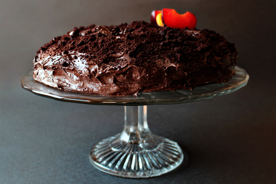 Chocolate Cake With Chocolate Buttercream Frosting