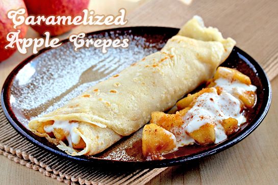 caramelized apple crepes step by step recipe with pictures
