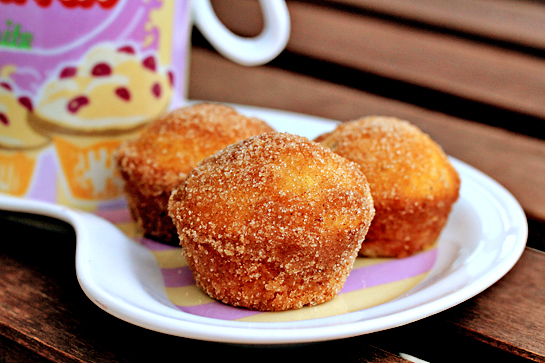 donut miniature muffins step by step recipe