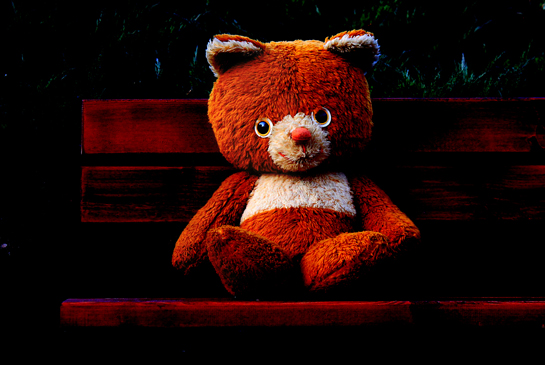 free, free wallpaper, free desktop background, desktop background, toy desktop background, desktop background for kids, teddy bear sitting on bench in park