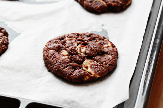 chocolate-cookies-with-nuts-and-white-chocolate-chunks-ingredients-recipe-with-step-by-step-images