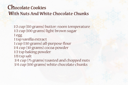 chocolate-cookies-with-nuts-and-white-chocolate-chunks-ingredients