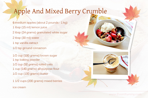 apple-and-mixed-berry-crumble-ingredients