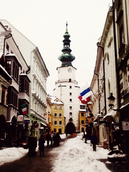 a walk in city center
