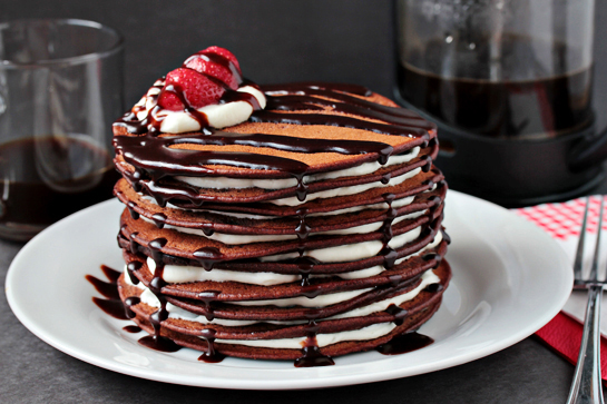 chocolate pancake cake recipe