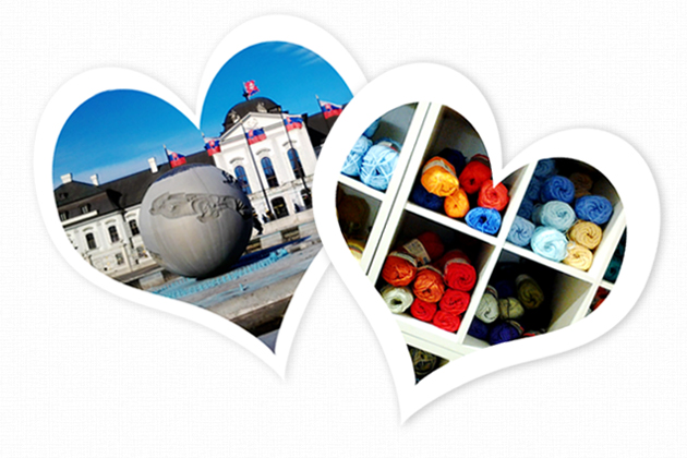 walk and yarn on sunny day