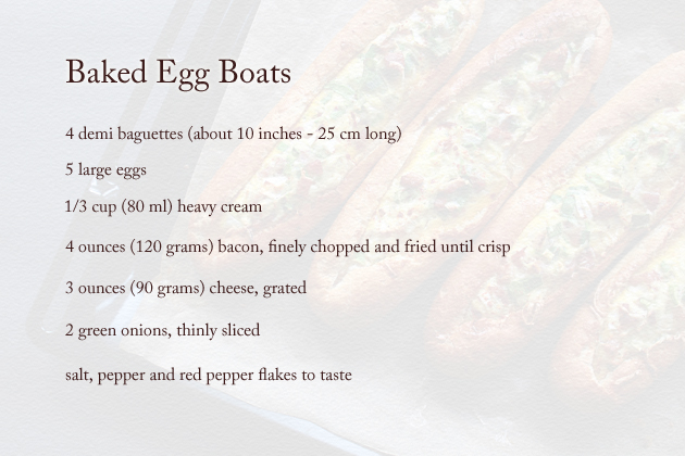 baked egg boats recipe ingredients