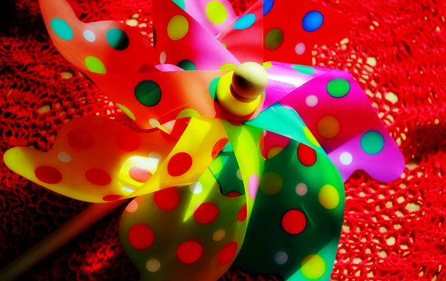 colorful pinwheel hdr