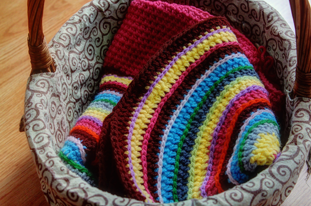 crochet floor cushion in progress hdr