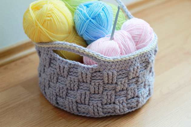 big crochet basket