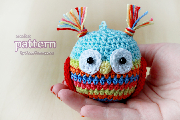 crochet pattern - Christmas ball - owl 