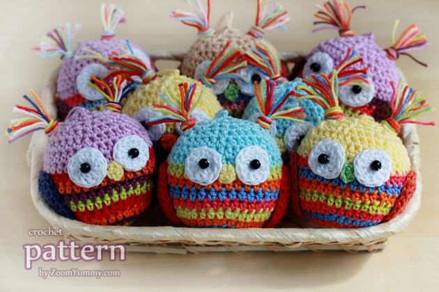 crochet pattern - Christmas ball - owl