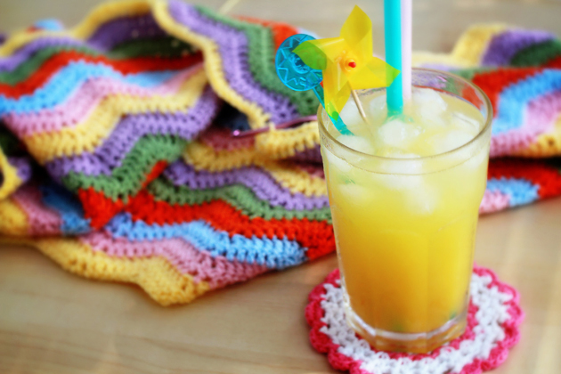 simple colorful crochet ripple lap blanket pattern