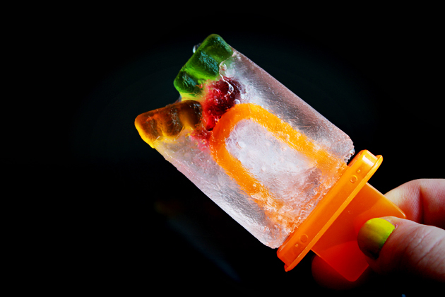 sprite and gummy bears popsicles