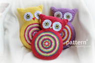 Crochet Owl Cushion