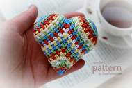 Happy Colorful Crochet Heart