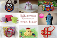 Pick Any 5 Crochet Patterns Bundle