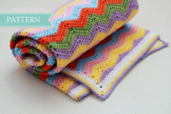 Simple Ripple Baby Blanket