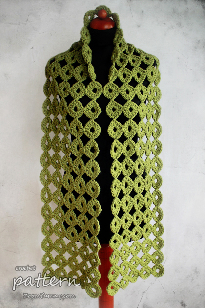 crochet chunky joy-joy scarf