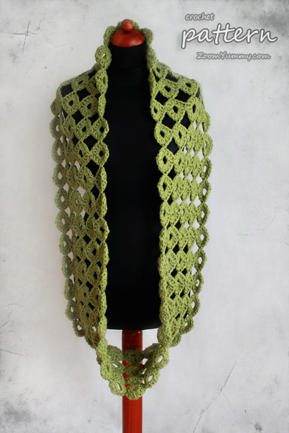 crochet chunky joy-joy scarf