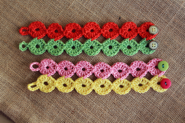 crochet joy joy bracelets