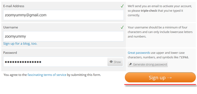 wordpress sign up for new account authorize jetpack