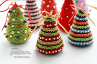 Little Colorful Christmas Trees