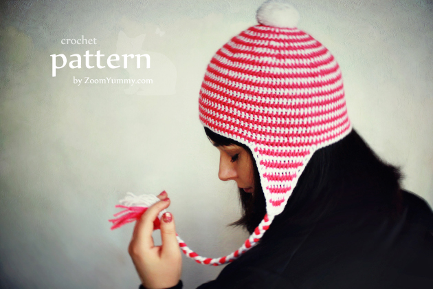 crochet earflap beanie pattern