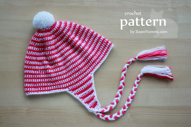 crochet earflap beanie pattern