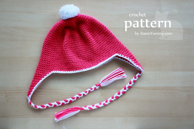 crochet earflap beanie pattern