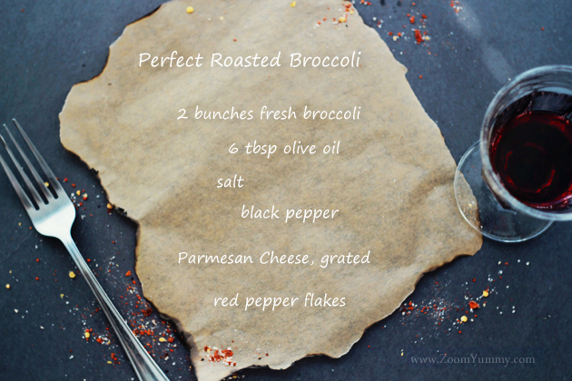 perfect roasted broccoli - ingredients