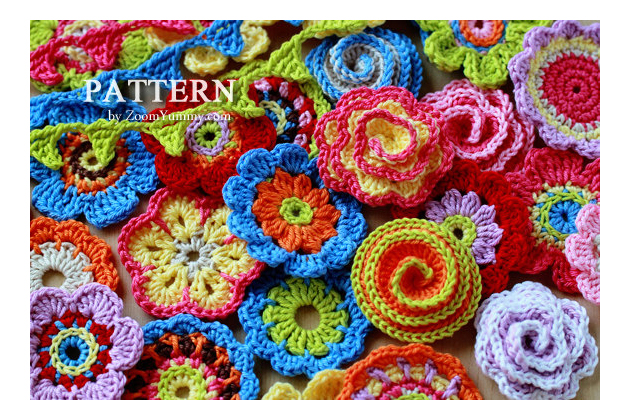 crochet flowers patterns