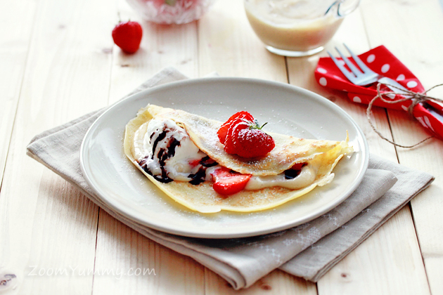 crepes with strawberries and pastry cream recipe 