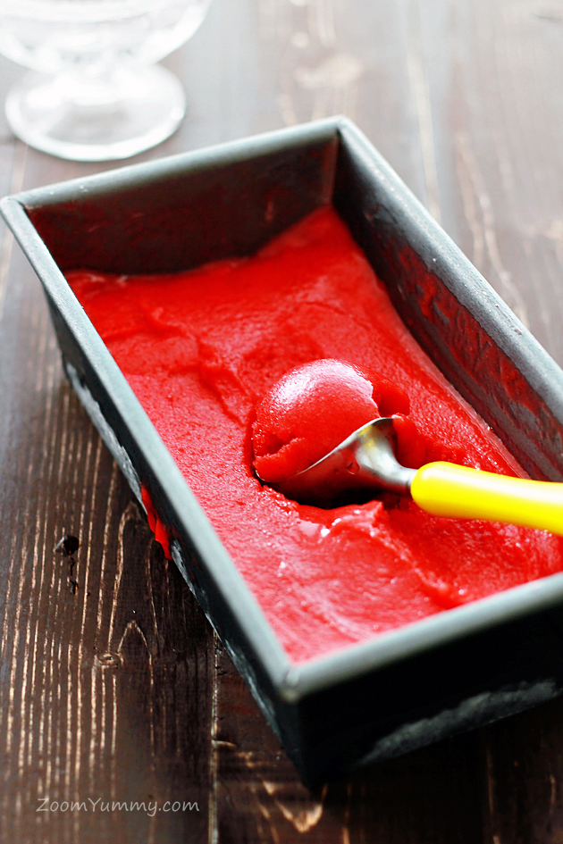 strawberry sorbet recipe