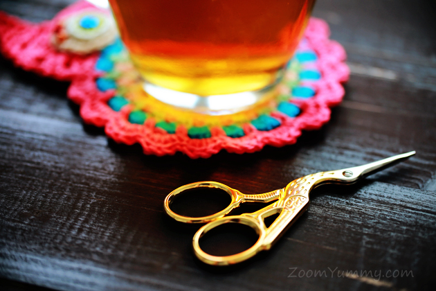 crochet polka dot squares