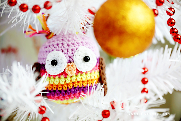 crochet Christmas tree crochet Christmas tree ornaments - owl