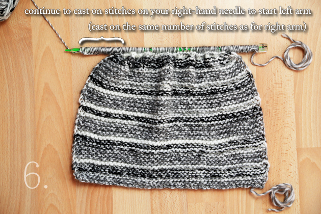 minimal number of seams, only two actually - left side and bottom part of an arm and then the right side along with the bottom side of the arm