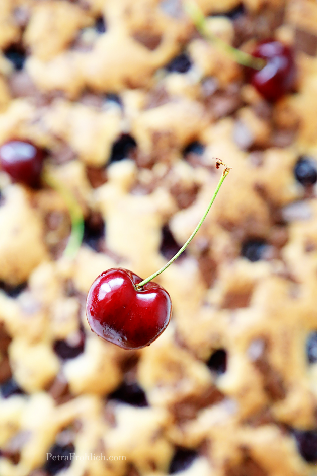 chocolate and cherry squares recipe