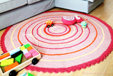 how to make a round crochet rug
